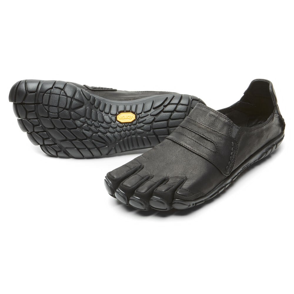 Vibram FiveFingers Heren Cvt-Leather - Barefoot Schoenen Zwart - 127089GCD